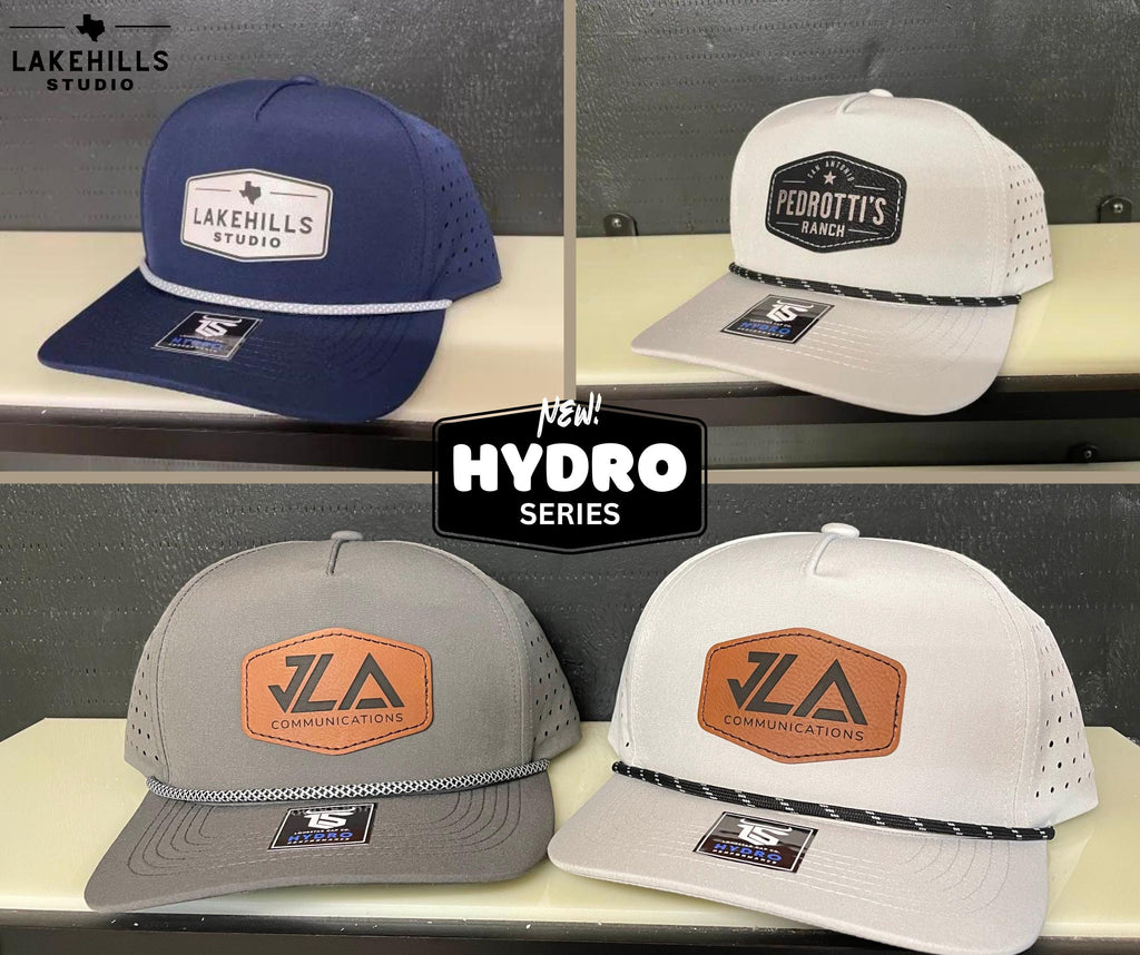 Premium 5-Panel with Rope Hydro Series Hat - Custom with tons of color and patch options - Use your own logo