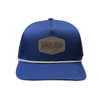Hydro Series - Navy with White Rope - Performance 5-Panel Hat - CUSTOM