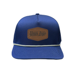 Hydro Series - Navy with White Rope - Performance 5-Panel Hat - CUSTOM