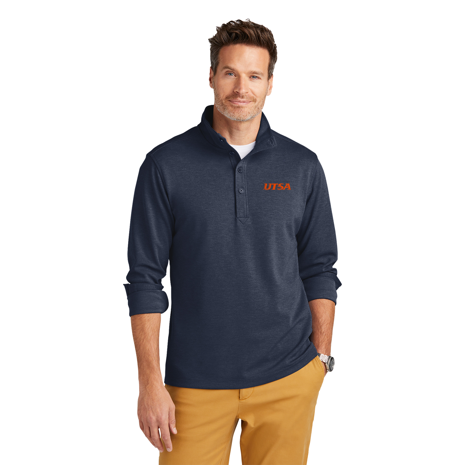 UTSA - Brooks Brothers® Mid-Layer Stretch 1/2-Button