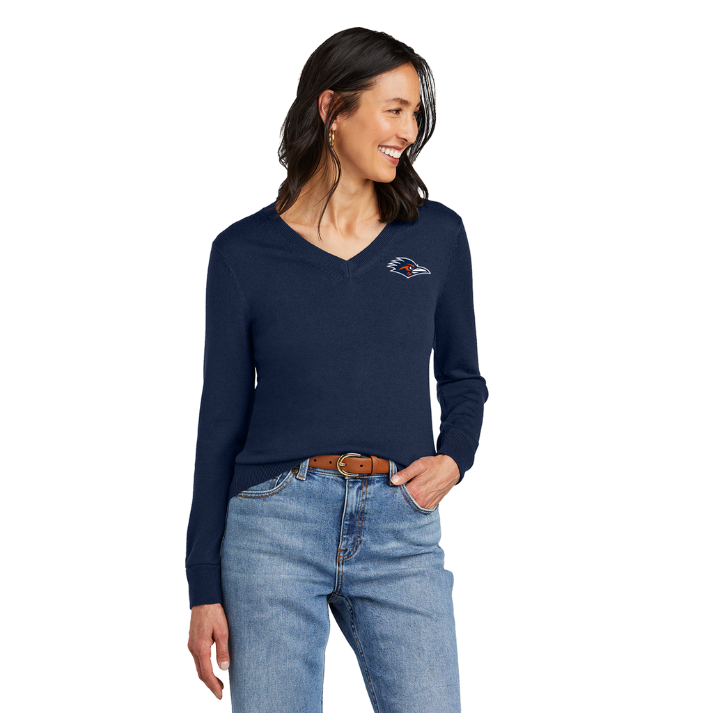 UTSA - Brooks Brothers® Women’s Washable Merino V-Neck Sweater